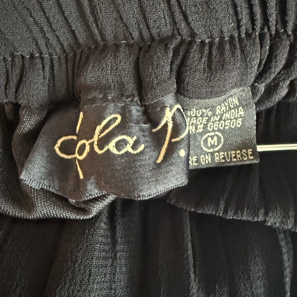 Lola Black A-Line Skirt with Lace Hem - Picture 4 of 4